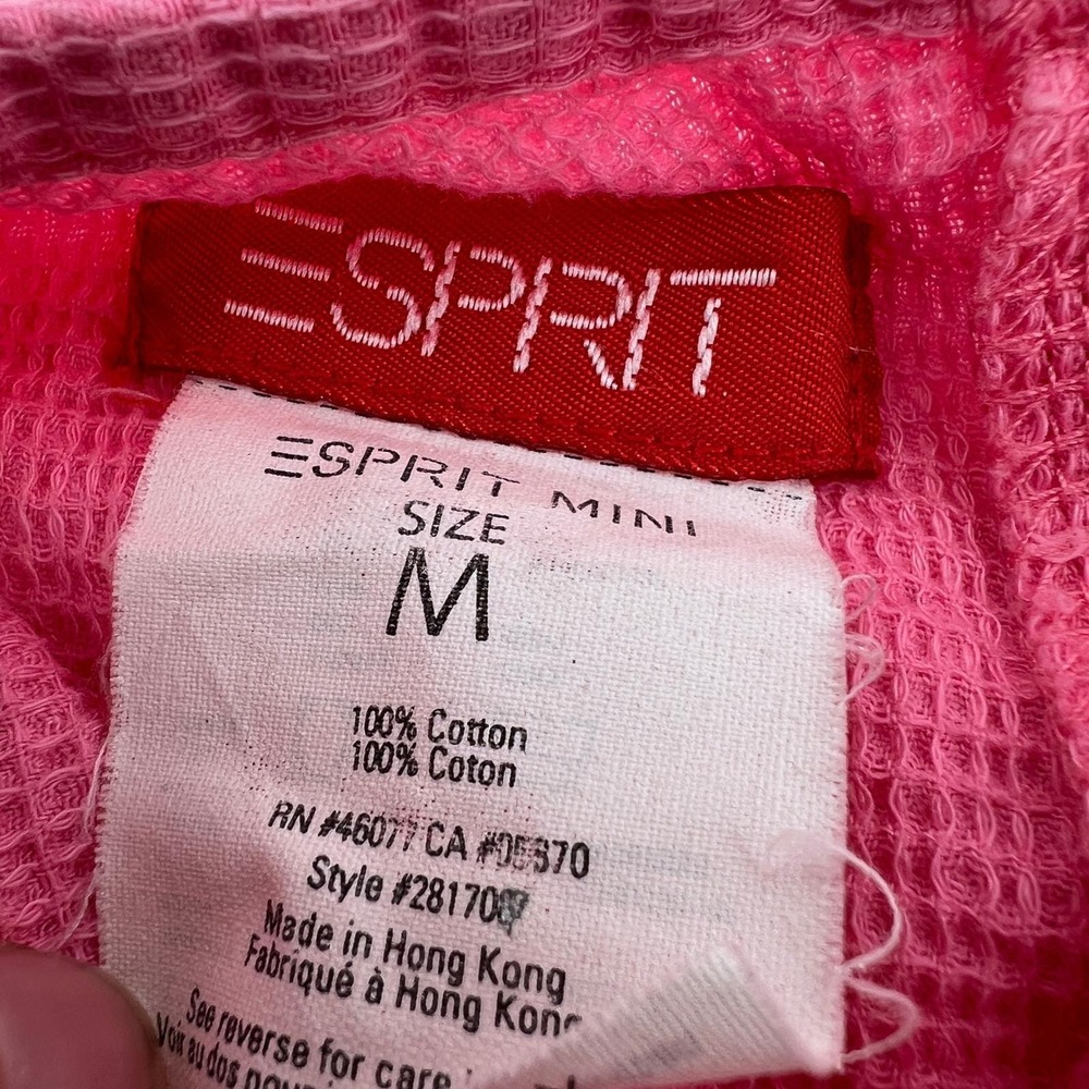 vintage 90s Esprit girls pink‎ dress heart pockets - Picture 2 of 10